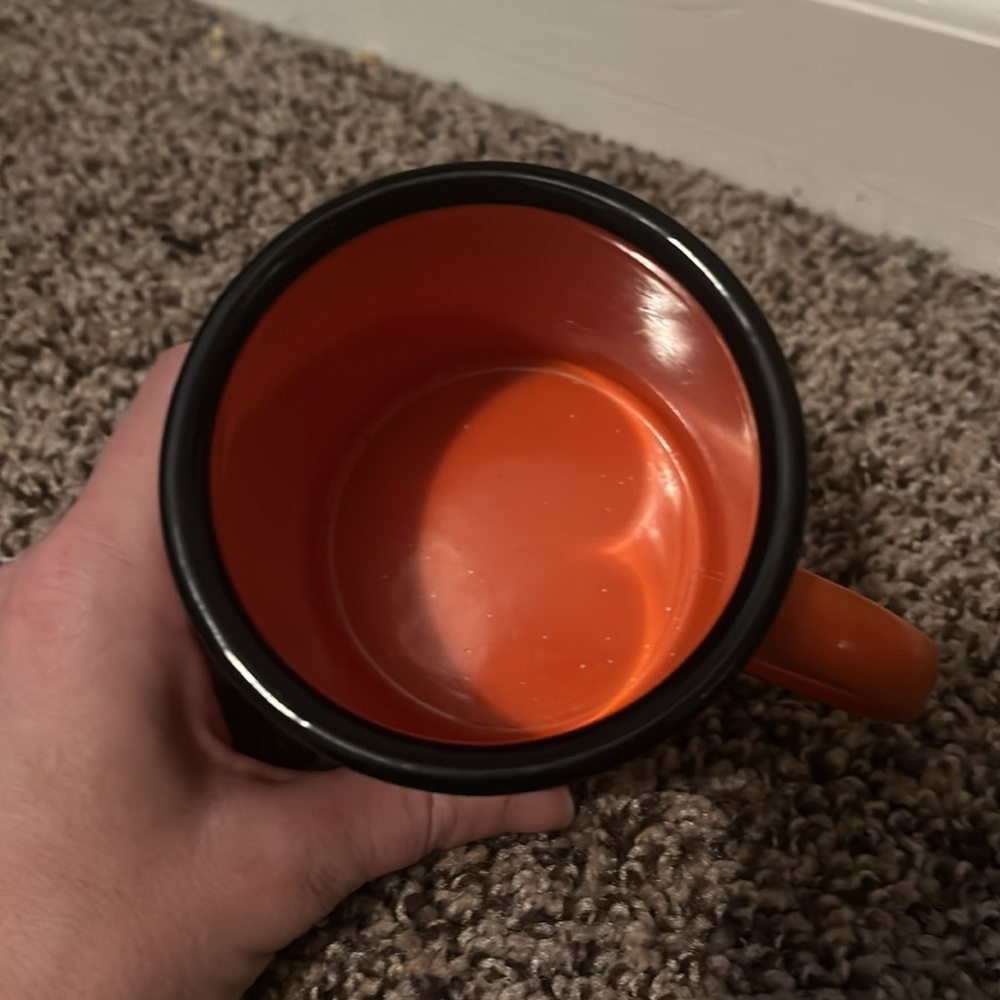 Bulleit Frontier Whiskey Orange Enamel Mug - Picture 2 of 2